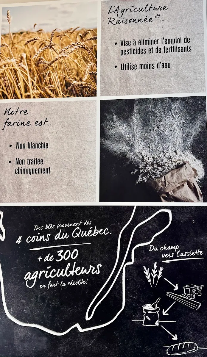 Menu, Boulangerie Première Moisson - Repentigny
