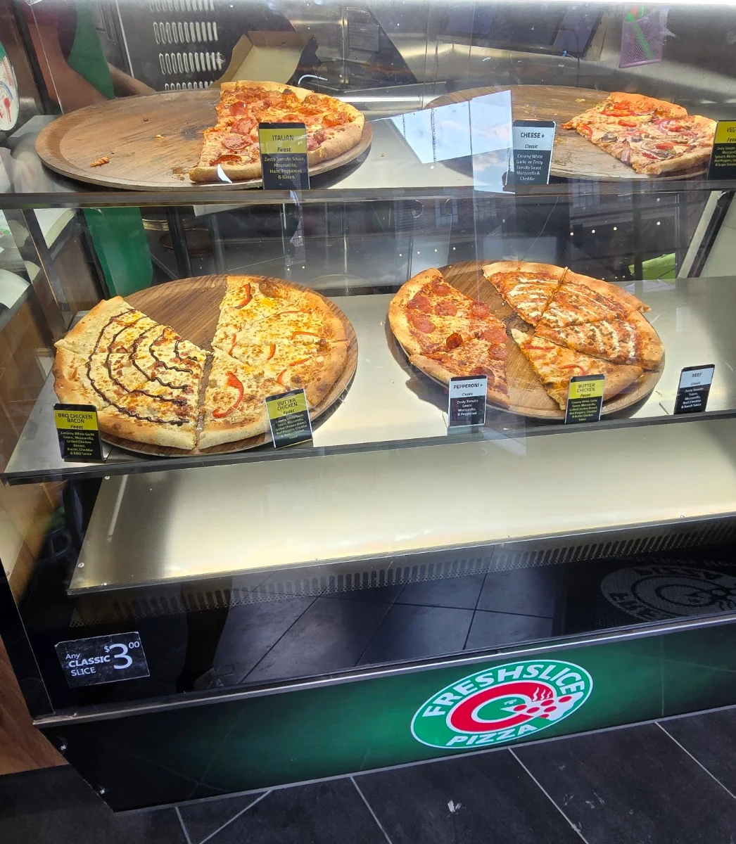 Menu, Freshslice Pizza