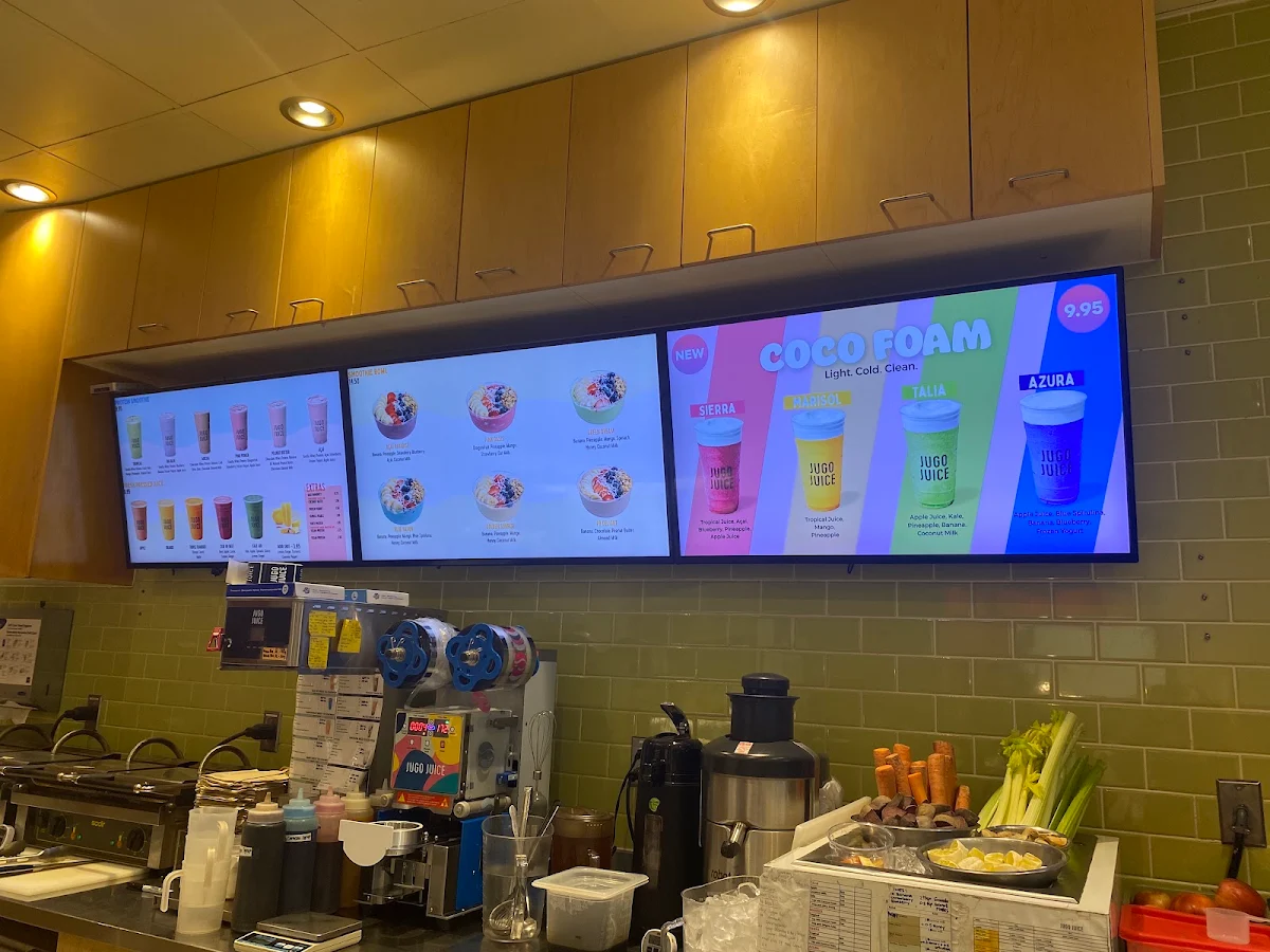 Menu, Jugo Juice