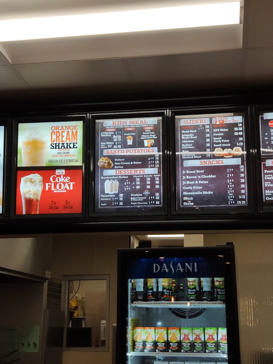 Menu, Arby's