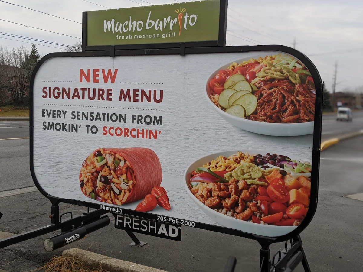 Menu, Mucho Burrito Fresh Mexican Grill
