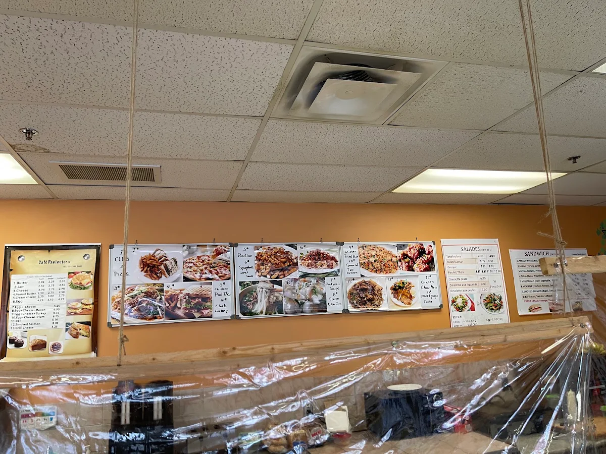 Menu, Café Paninoteca