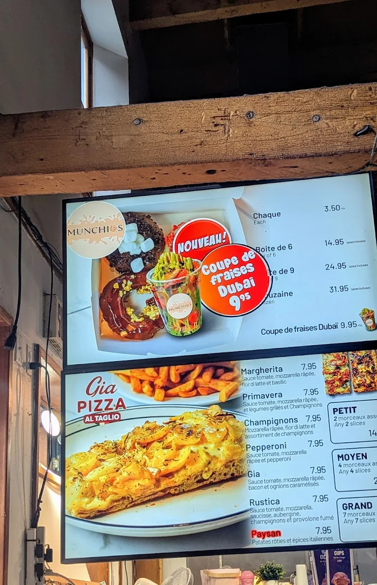 Menu, Gia Pizza