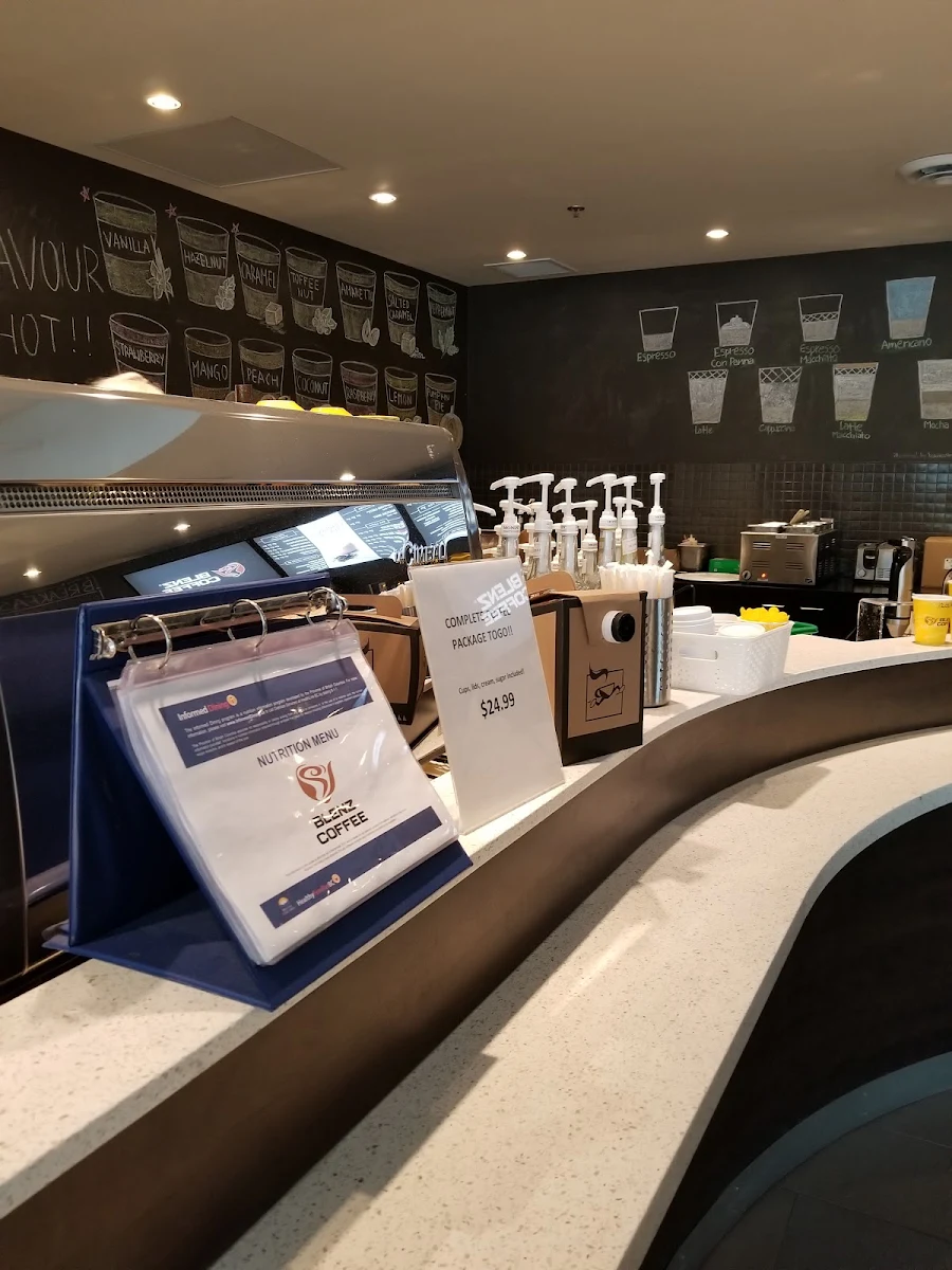 Menu, Blenz Coffee