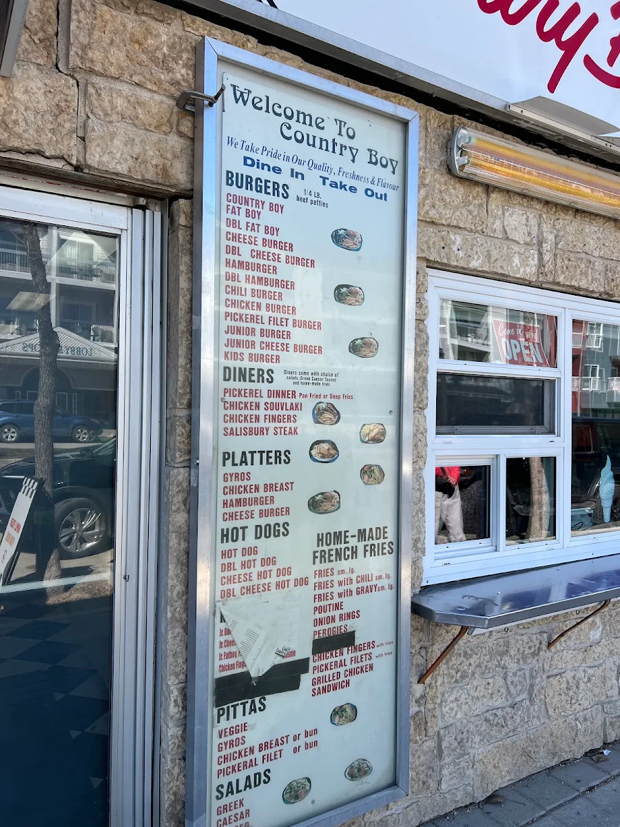 Menu, Country Boy