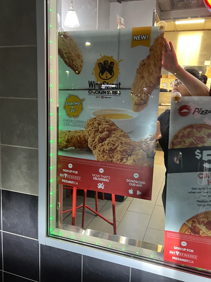 Menu, Pizza Hut