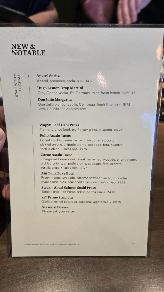 Menu, Earls Kitchen + Bar