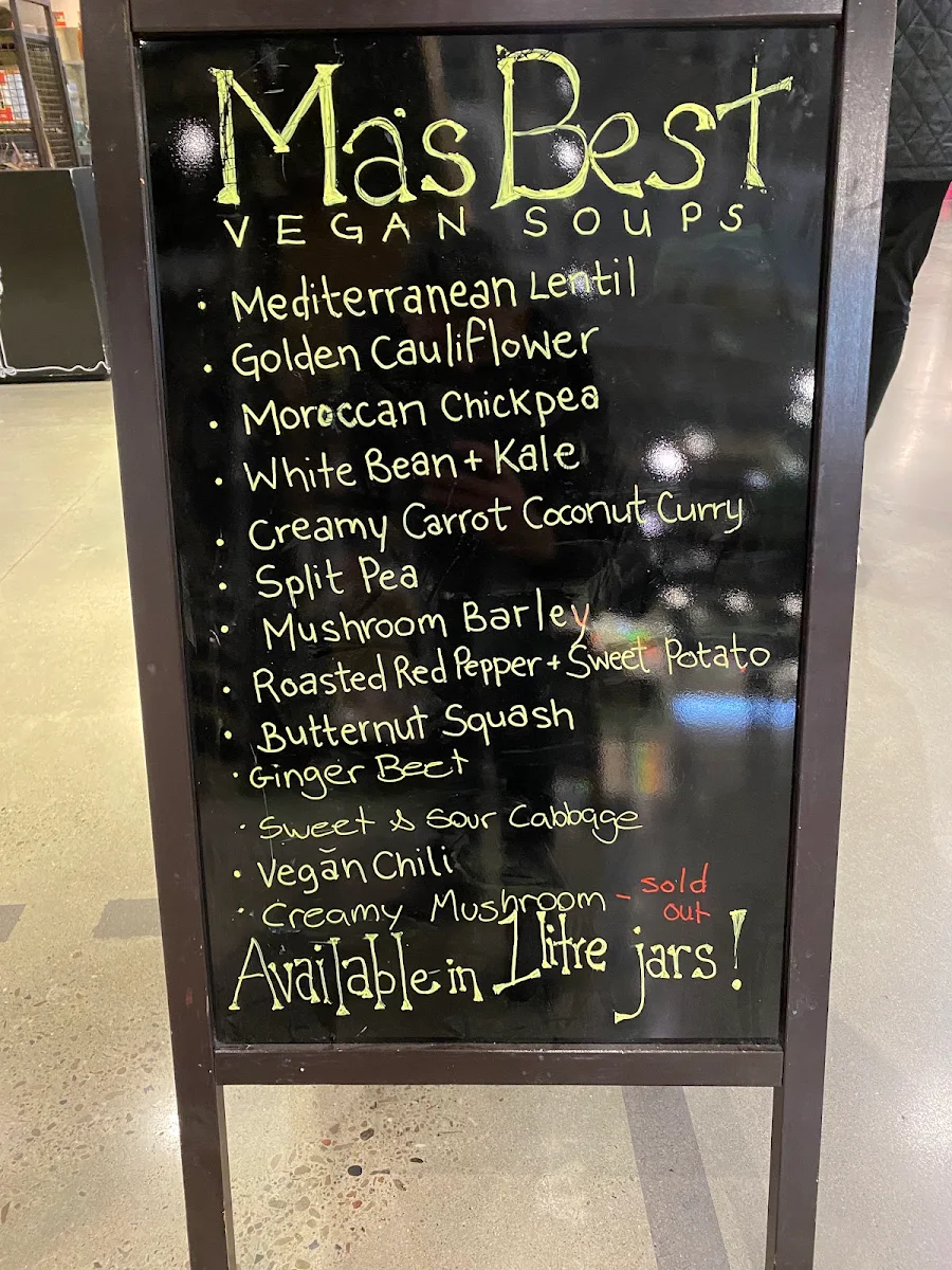 Menu, Ma's Best Soup