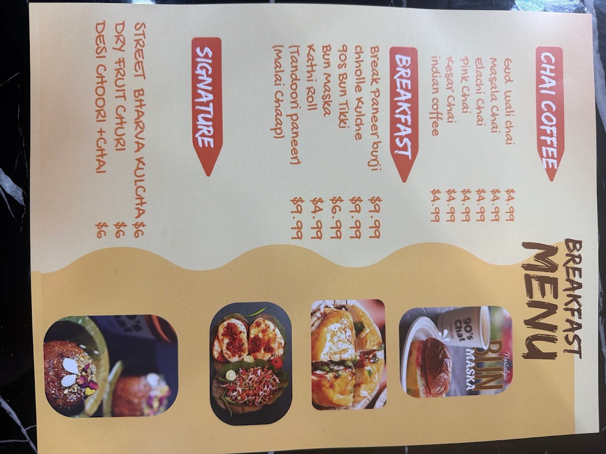 Menu, 90s Chat Food Outlet Wanless|| Golgappe