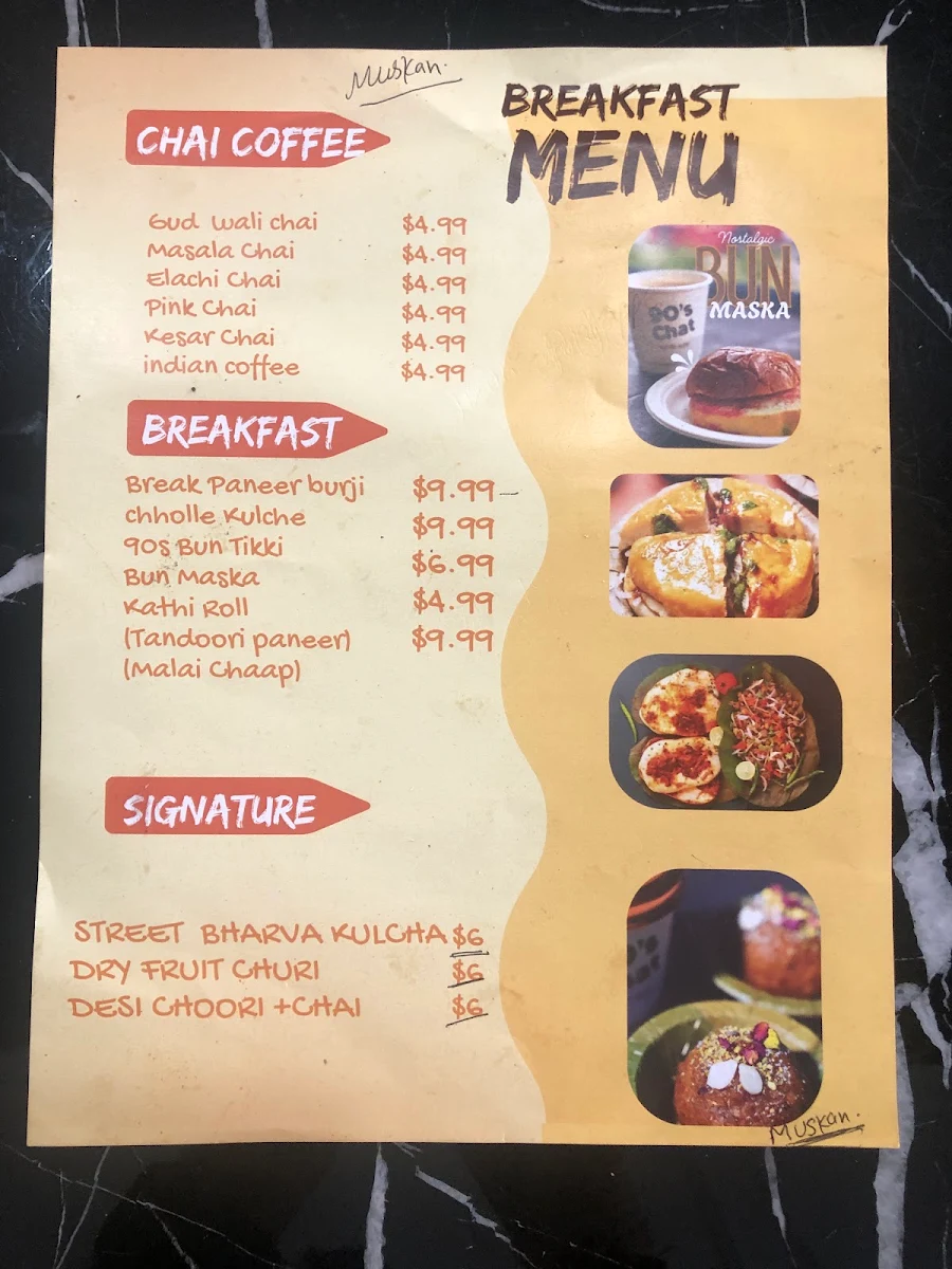 Menu, 90s Chat Food Outlet Wanless|| Golgappe