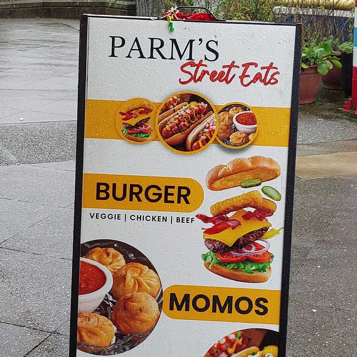 Menu, Parms Pizza Factory Ltd.