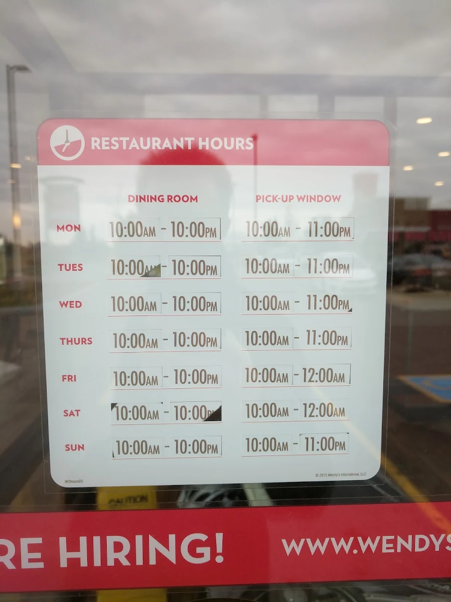 Menu, Wendy's