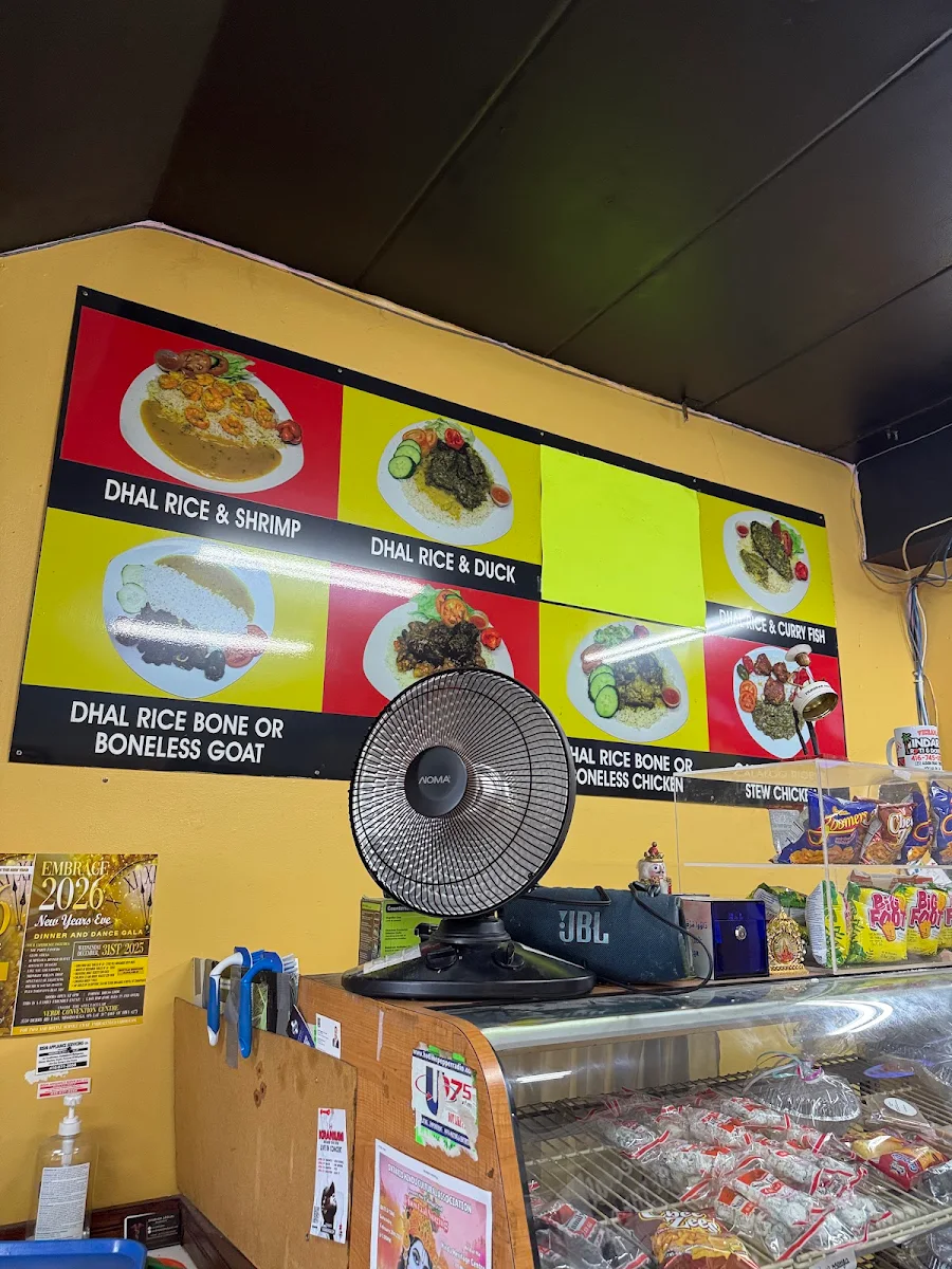 Menu, Indar's Roti & Doubles