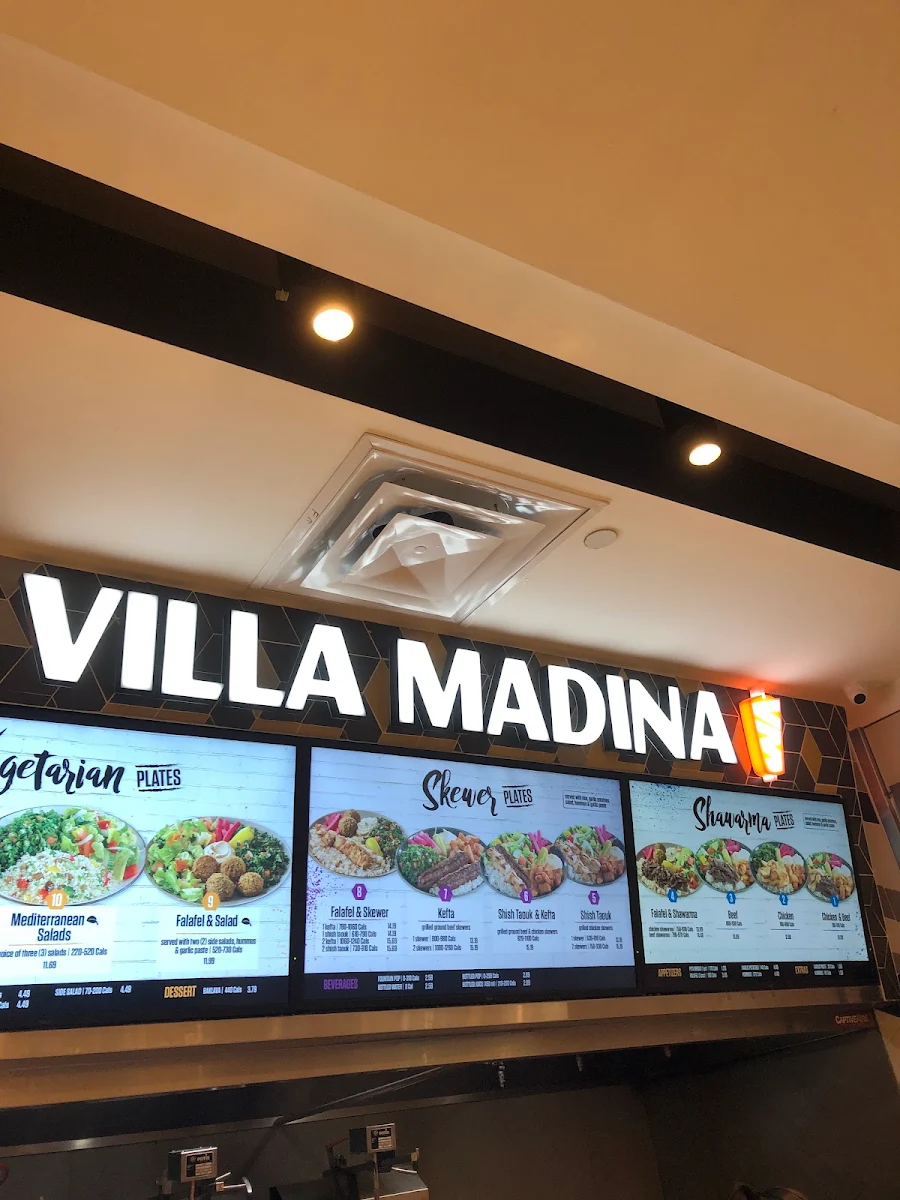 Menu, Villa Madina