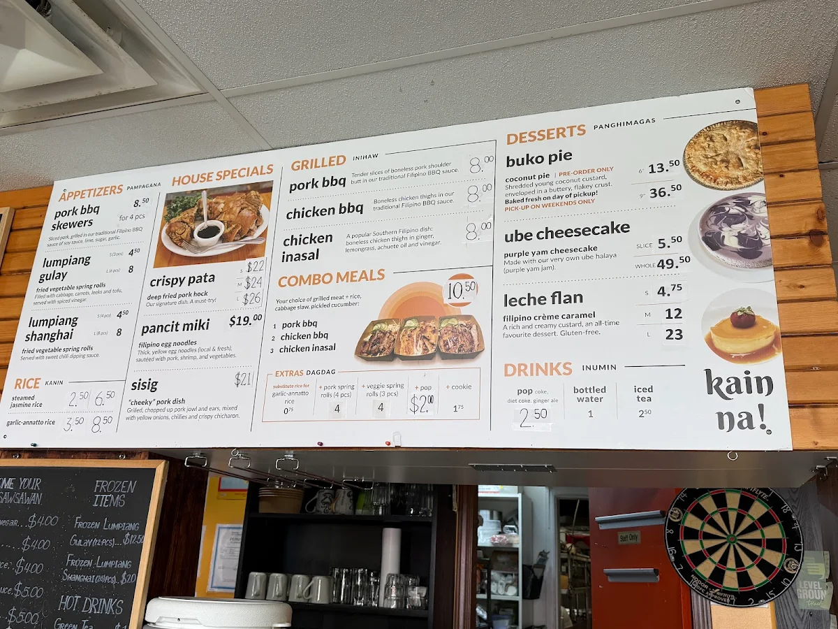 Menu, Hapag Ihaw-Ihaw Restaurant