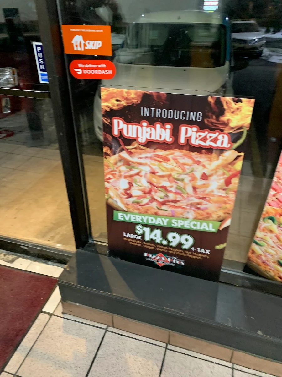 Menu, Pizza Pros