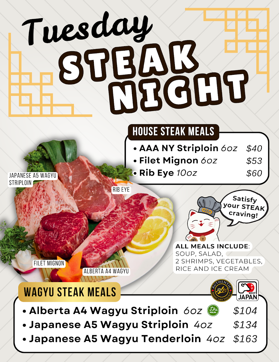 Menu, OMO Teppan and Kitchen