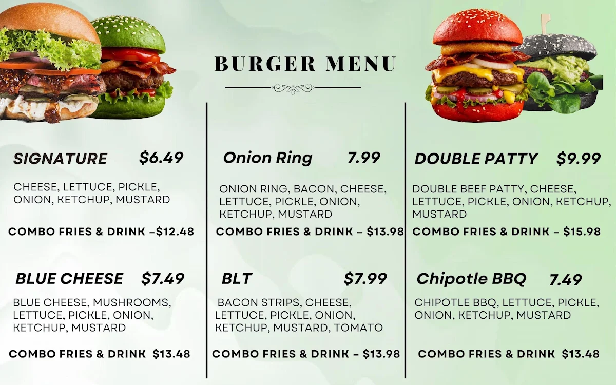 Menu, B22 - Brar 22 Pizza Niagara Falls