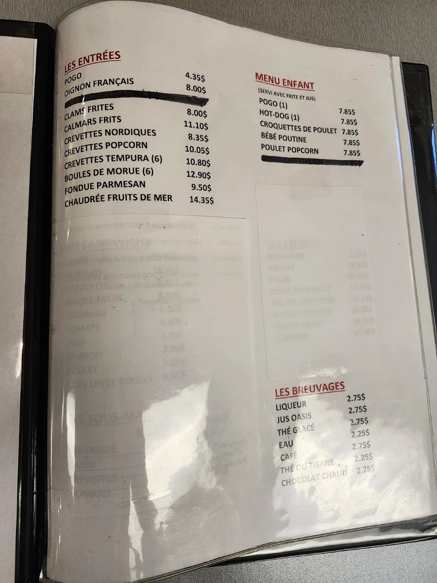 Menu, Bistro of the Captain