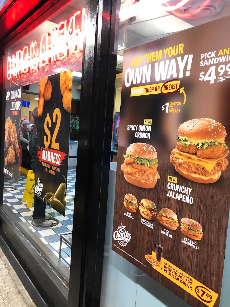 Menu, Church's Texas Chicken