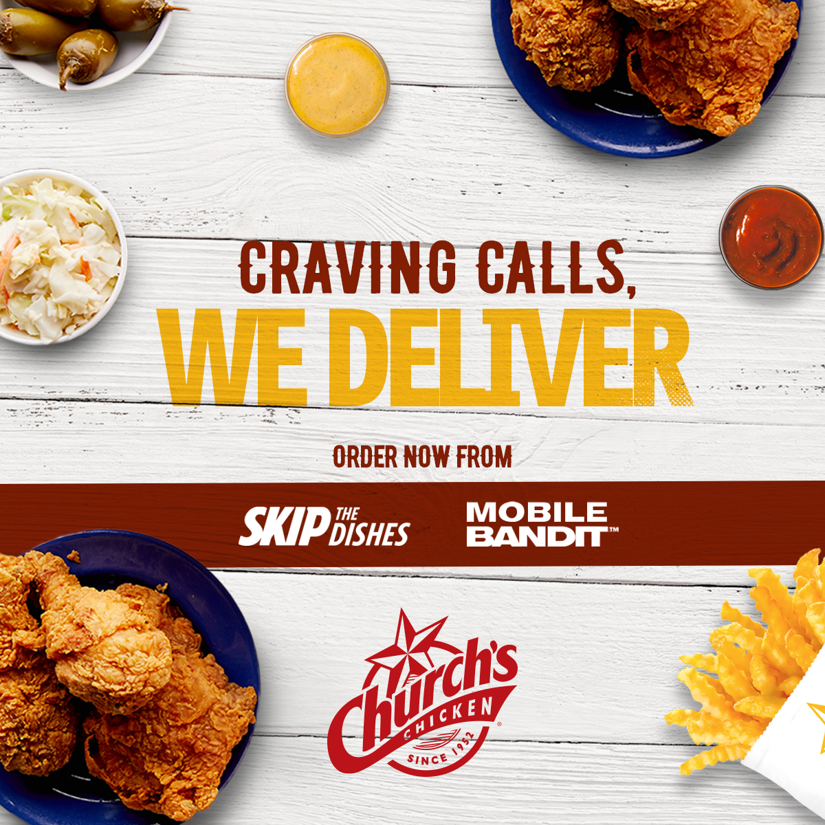 Menu, Church's Texas Chicken