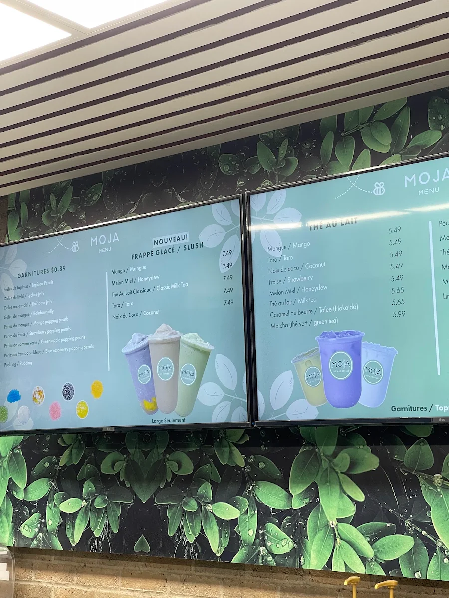 Menu, Moja Café