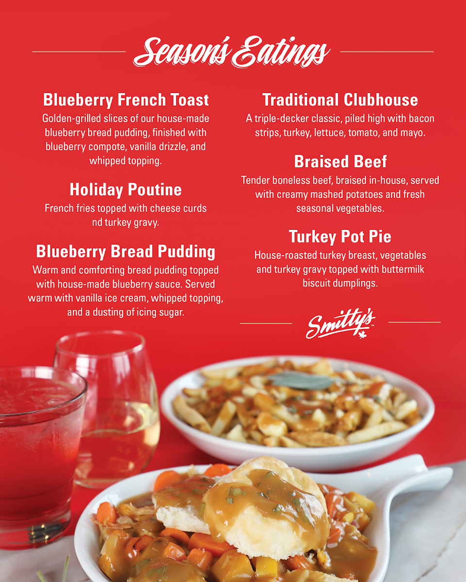 Menu, Smitty's Restaurant & Lounge - Spruce Grove