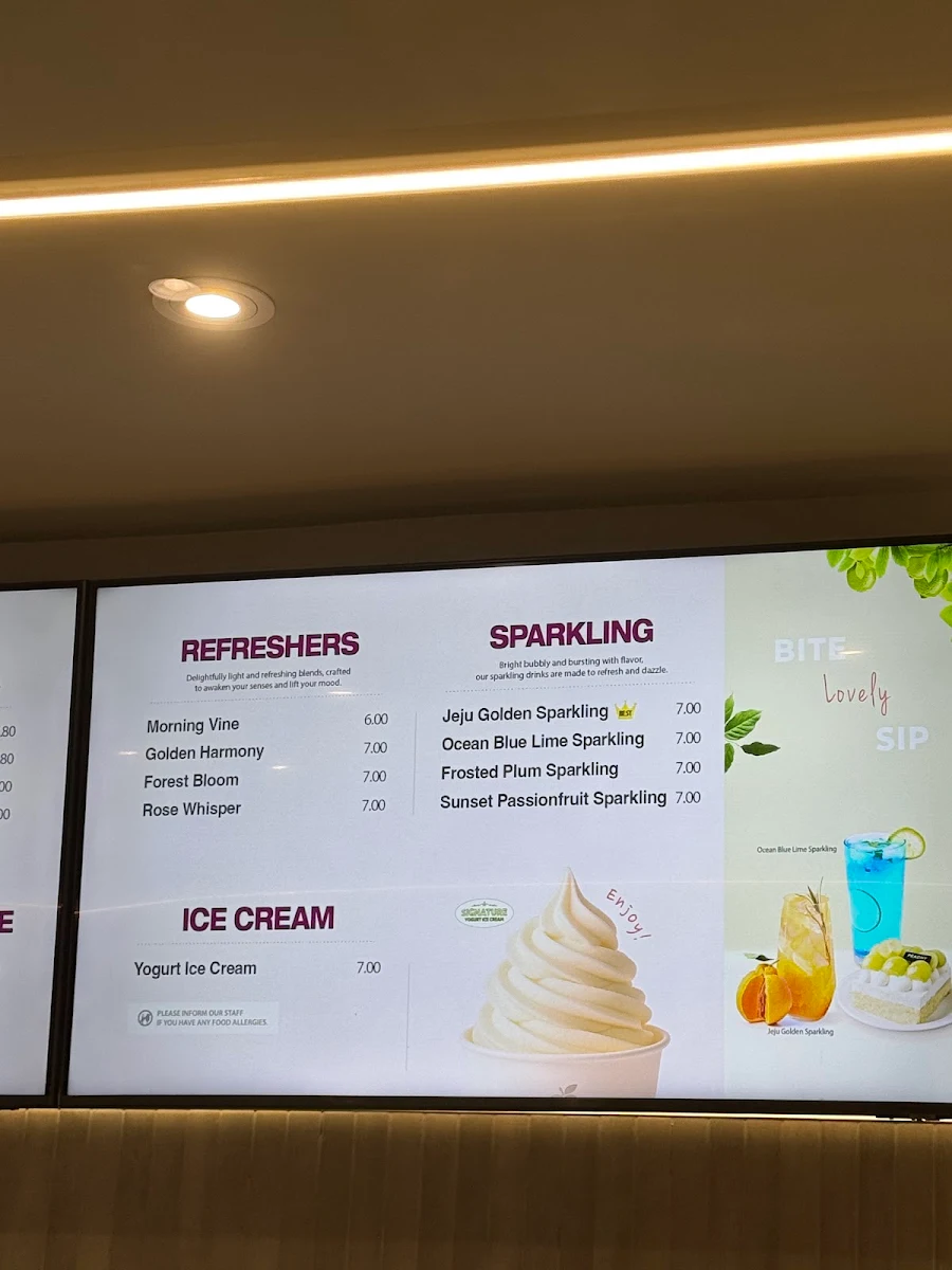 Menu, The Peachy (Downtown)