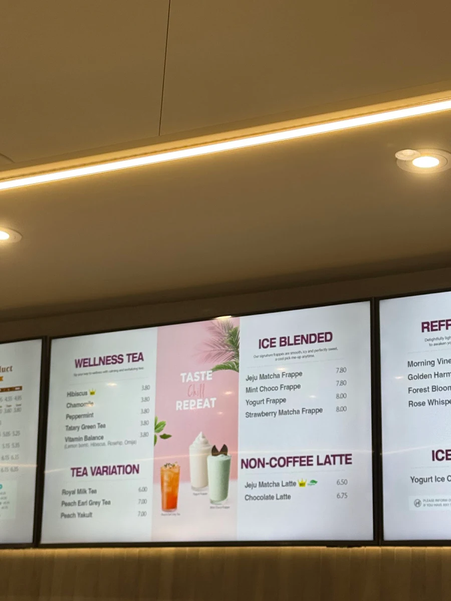 Menu, The Peachy (Downtown)