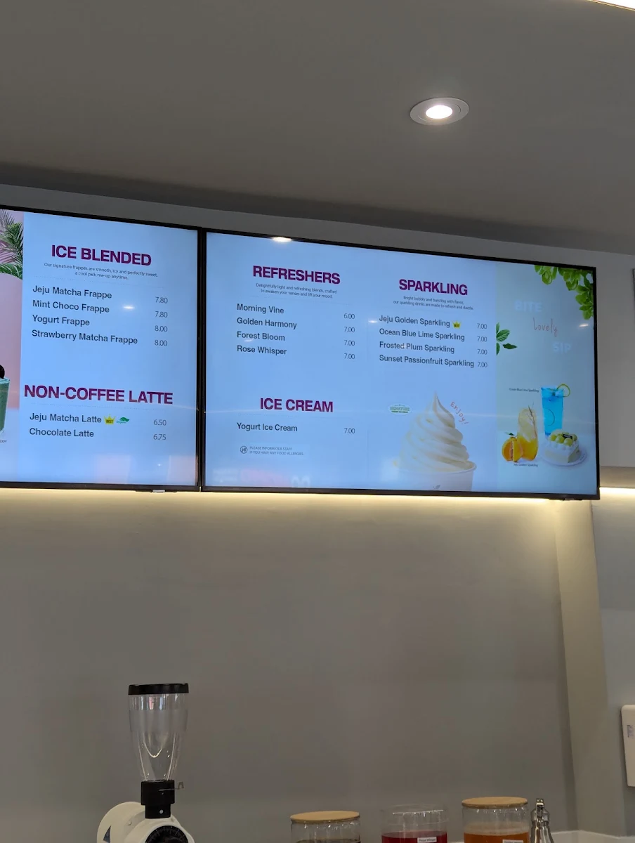 Menu, The Peachy (Downtown)
