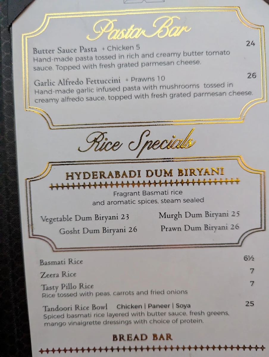 Menu, Tasty Indian Bistro | Delta/Surrey