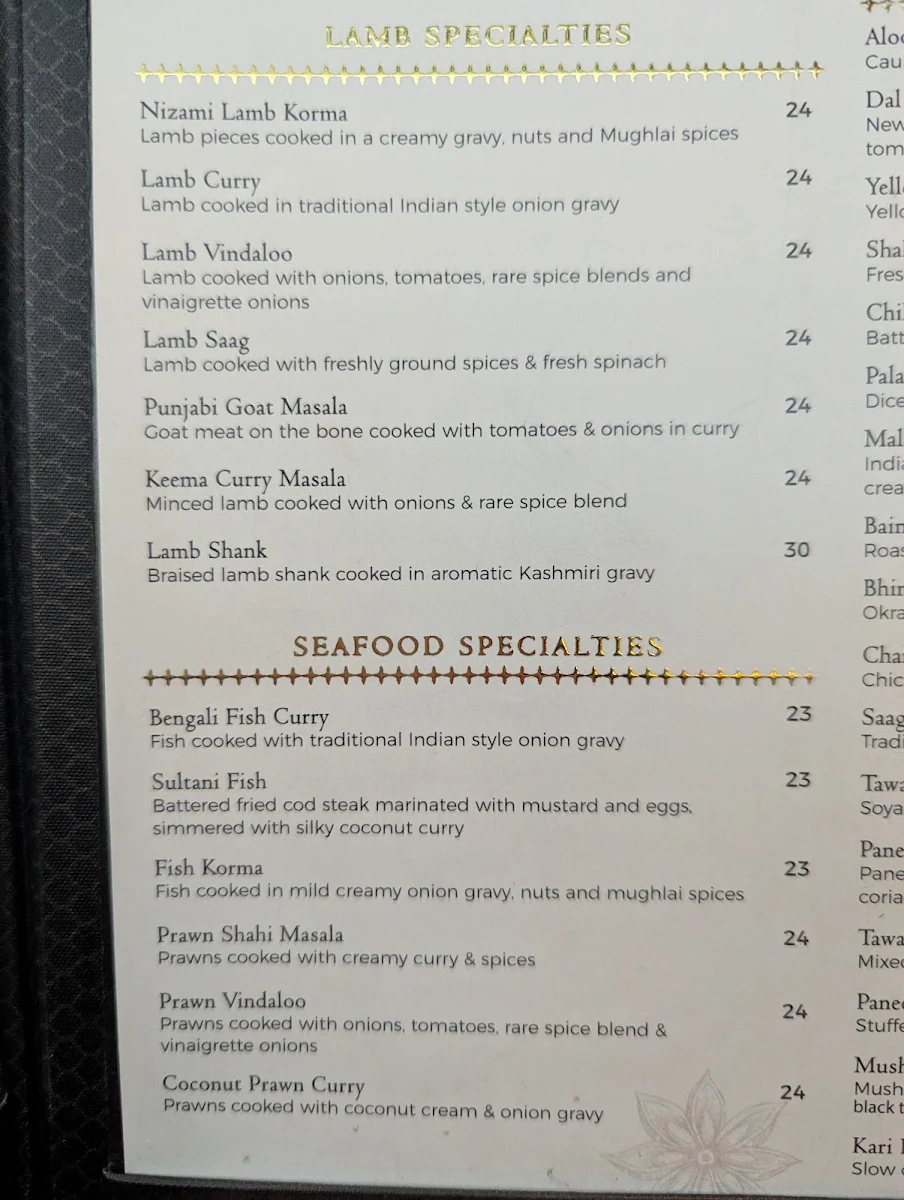 Menu, Tasty Indian Bistro | Delta/Surrey