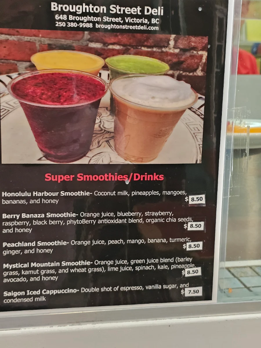 Menu, Broughton Street Deli - Breakfast, Lunch & Catering