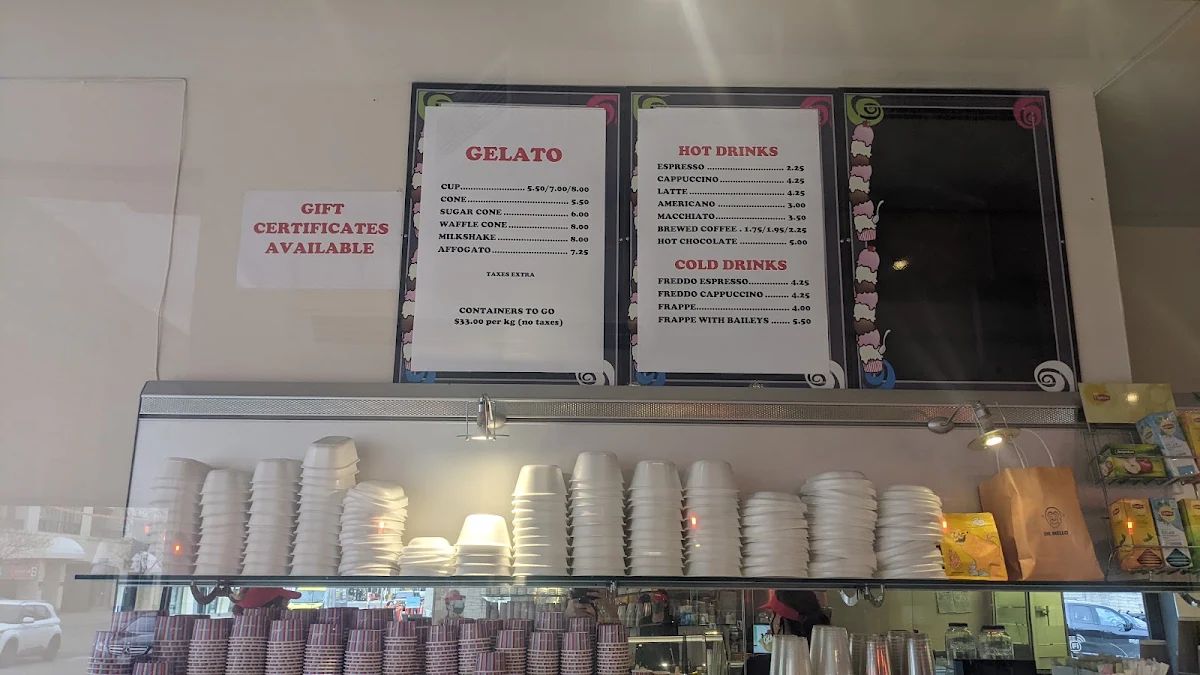 Menu, XO Gelato