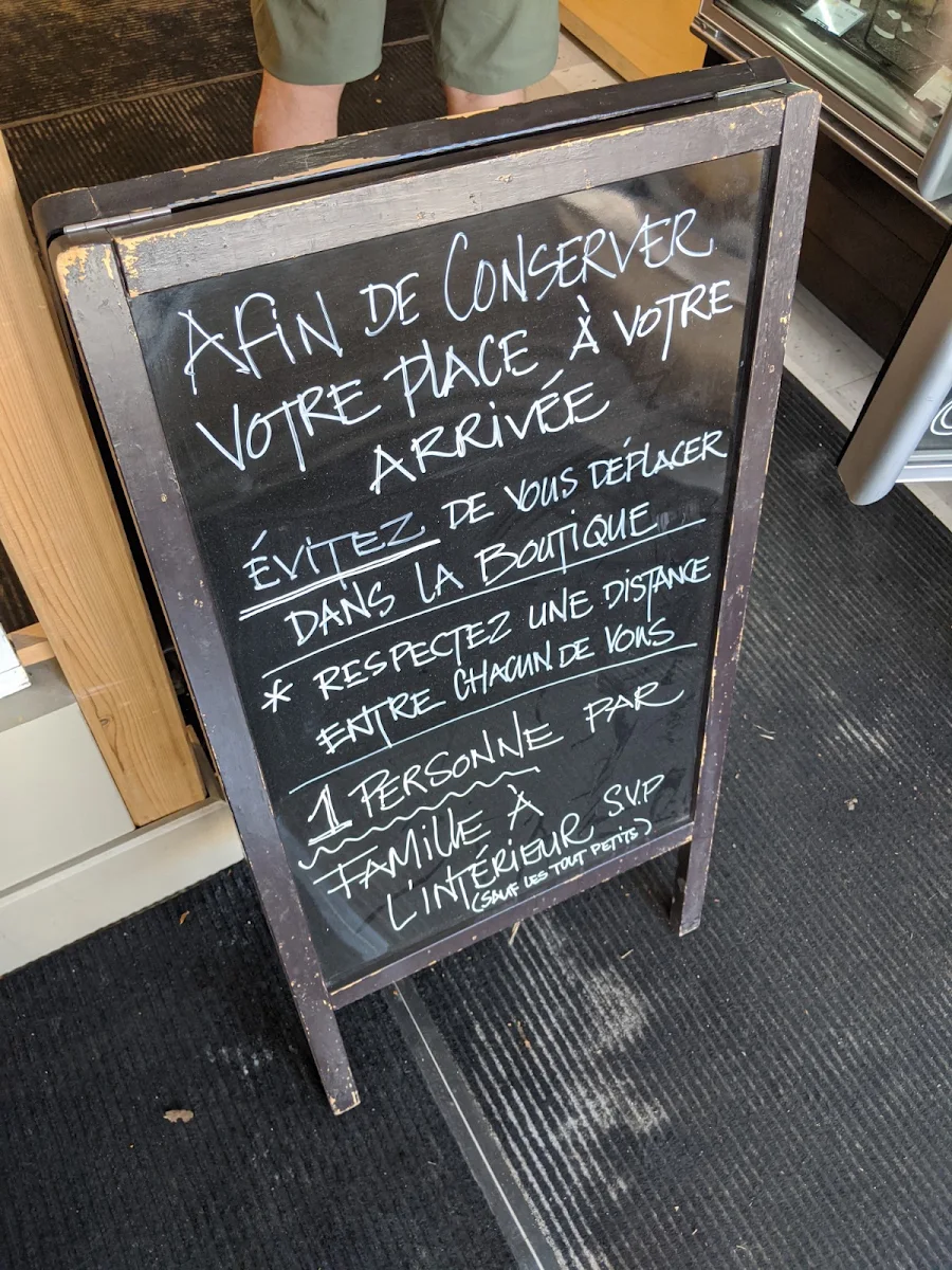 Menu, La Petite Boulangerie