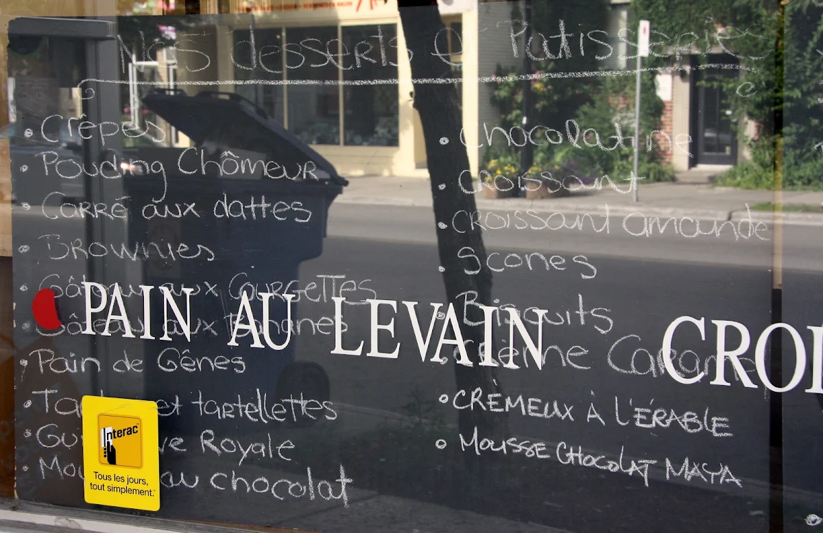 Menu, La Petite Boulangerie