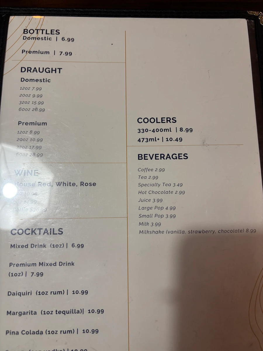 Menu, Louie's Pizza & Pasta