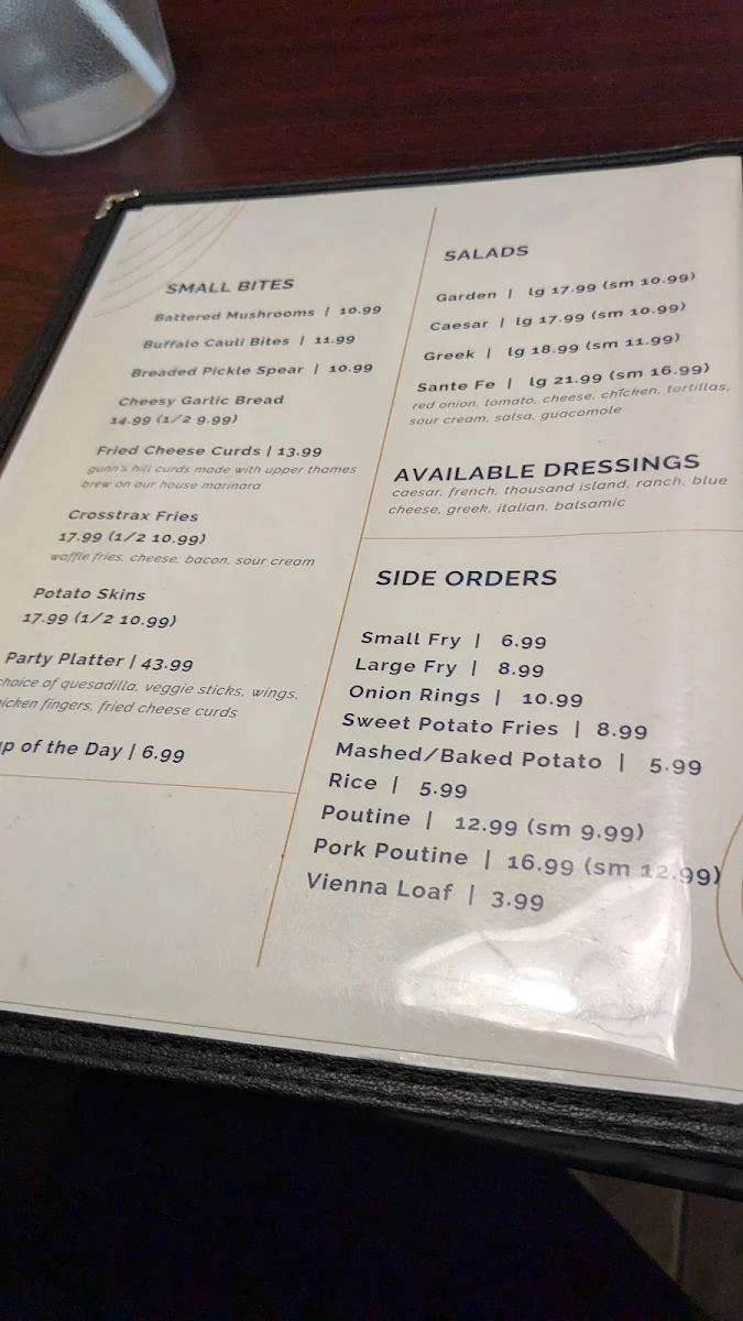 Menu, Louie's Pizza & Pasta