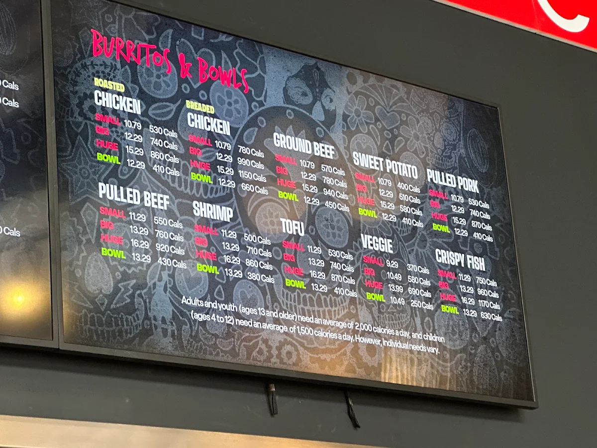 Menu, Fat Bastard Burrito