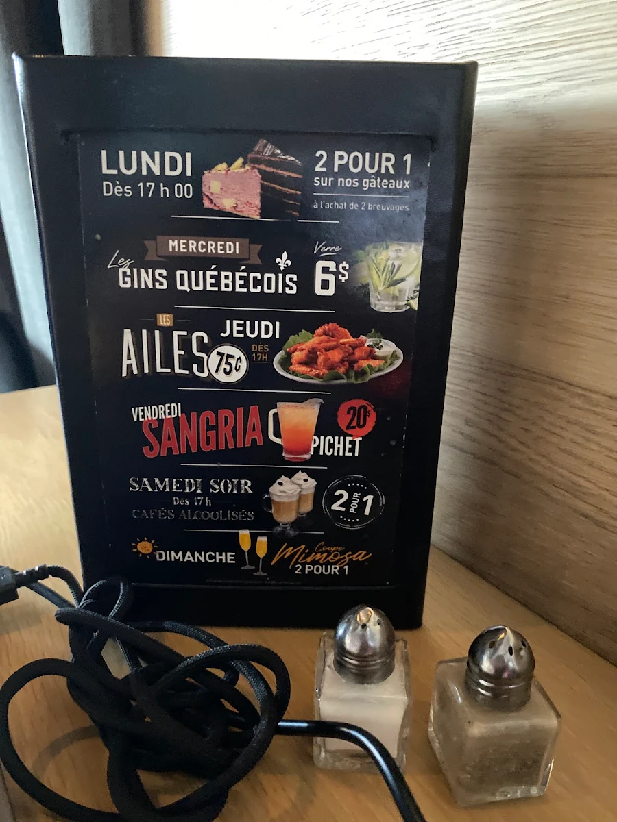 Menu, Caffuccino