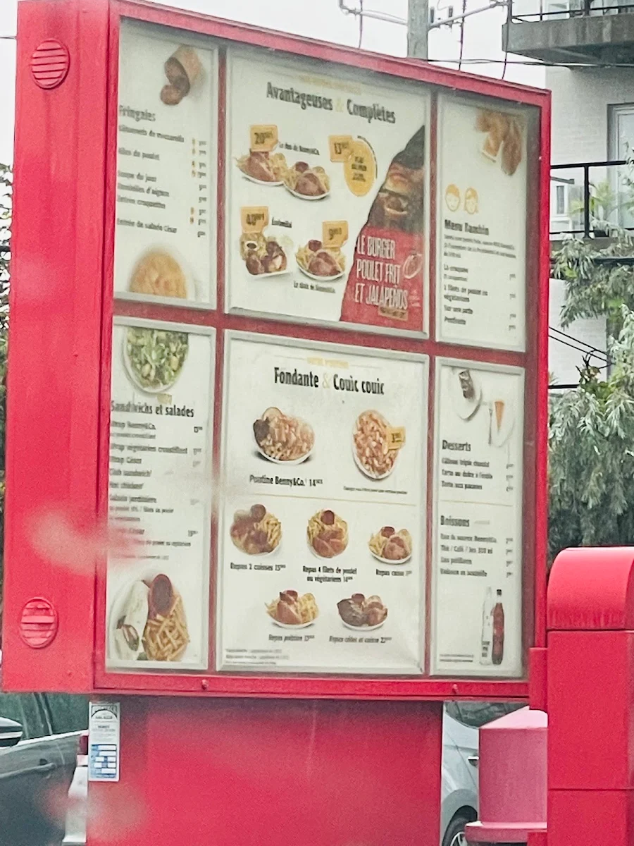 Menu, Benny