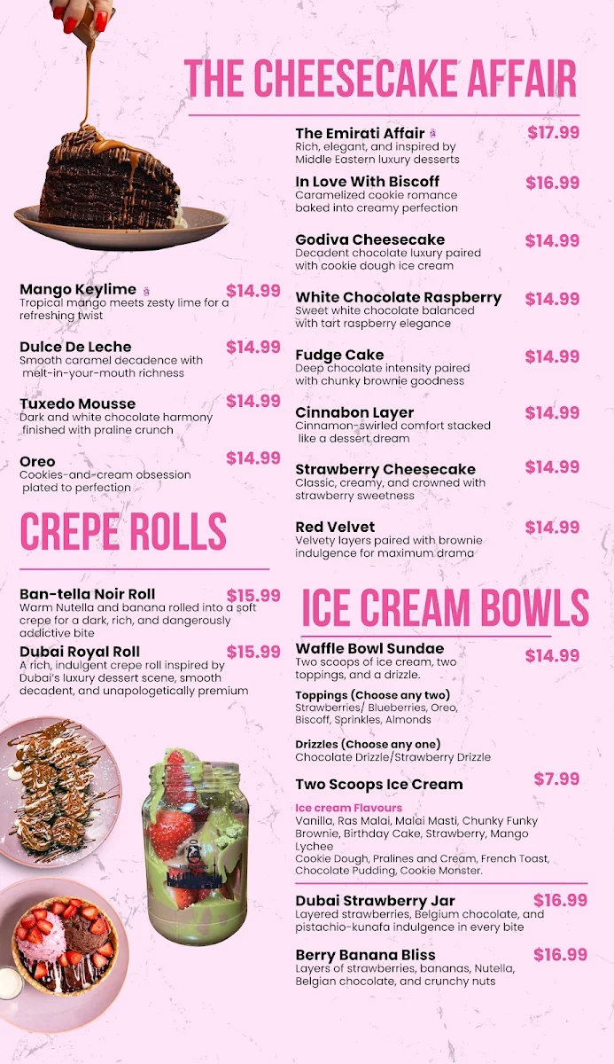 Menu, Holy Shakes Desserts, Cafe & Mash-Up Eatery Barrie