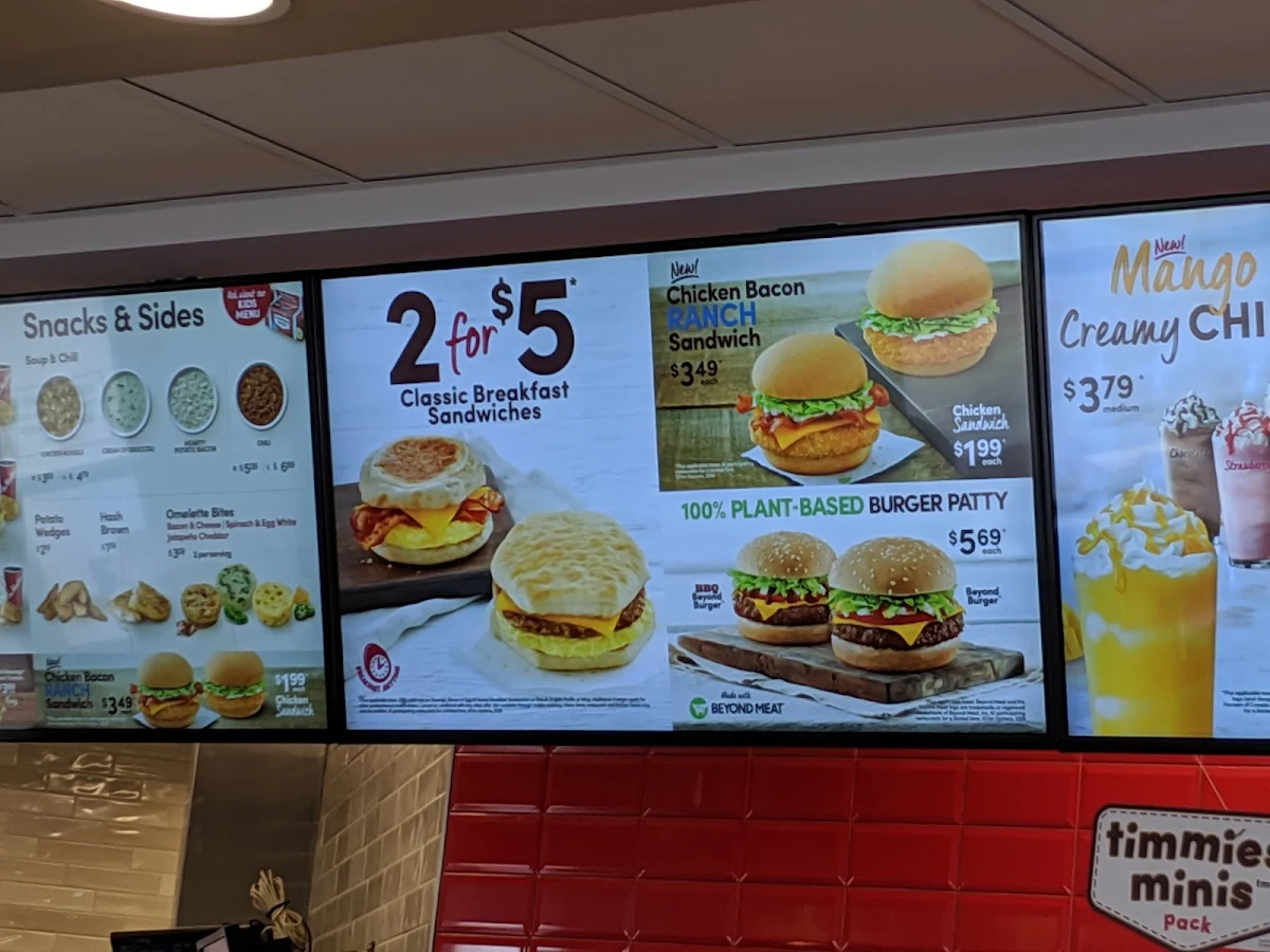 Menu, Tim Hortons