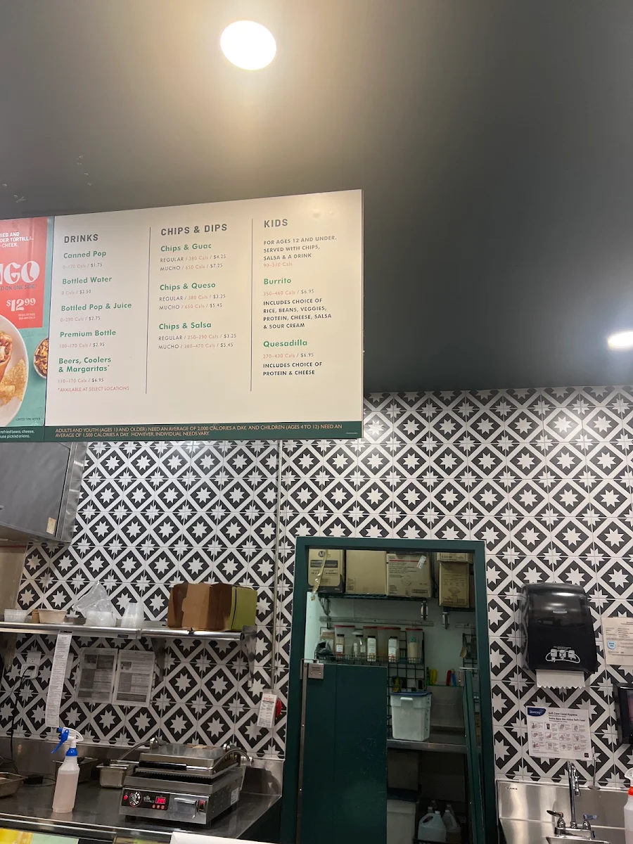 Menu, Mucho Burrito Fresh Mexican Grill