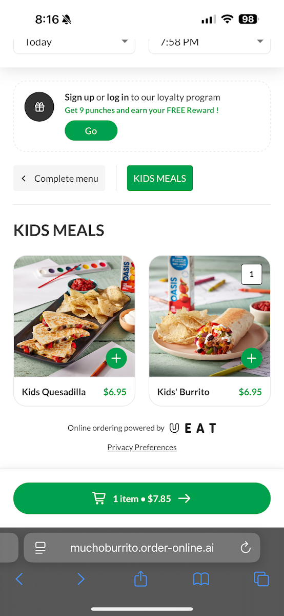 Menu, Mucho Burrito Fresh Mexican Grill