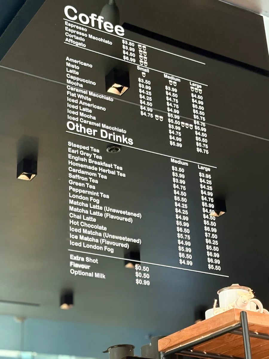 Menu, Bahar Bakery & Cafe