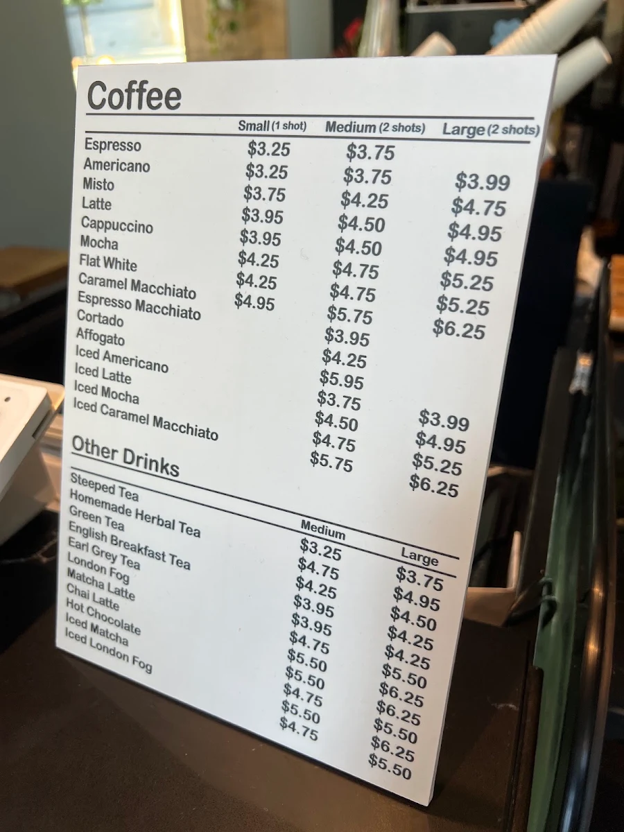 Menu, Bahar Bakery & Cafe