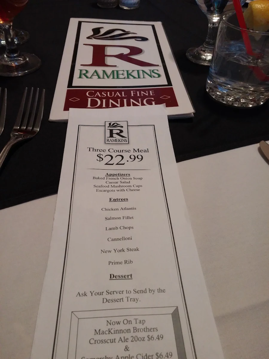 Menu, Ramekins