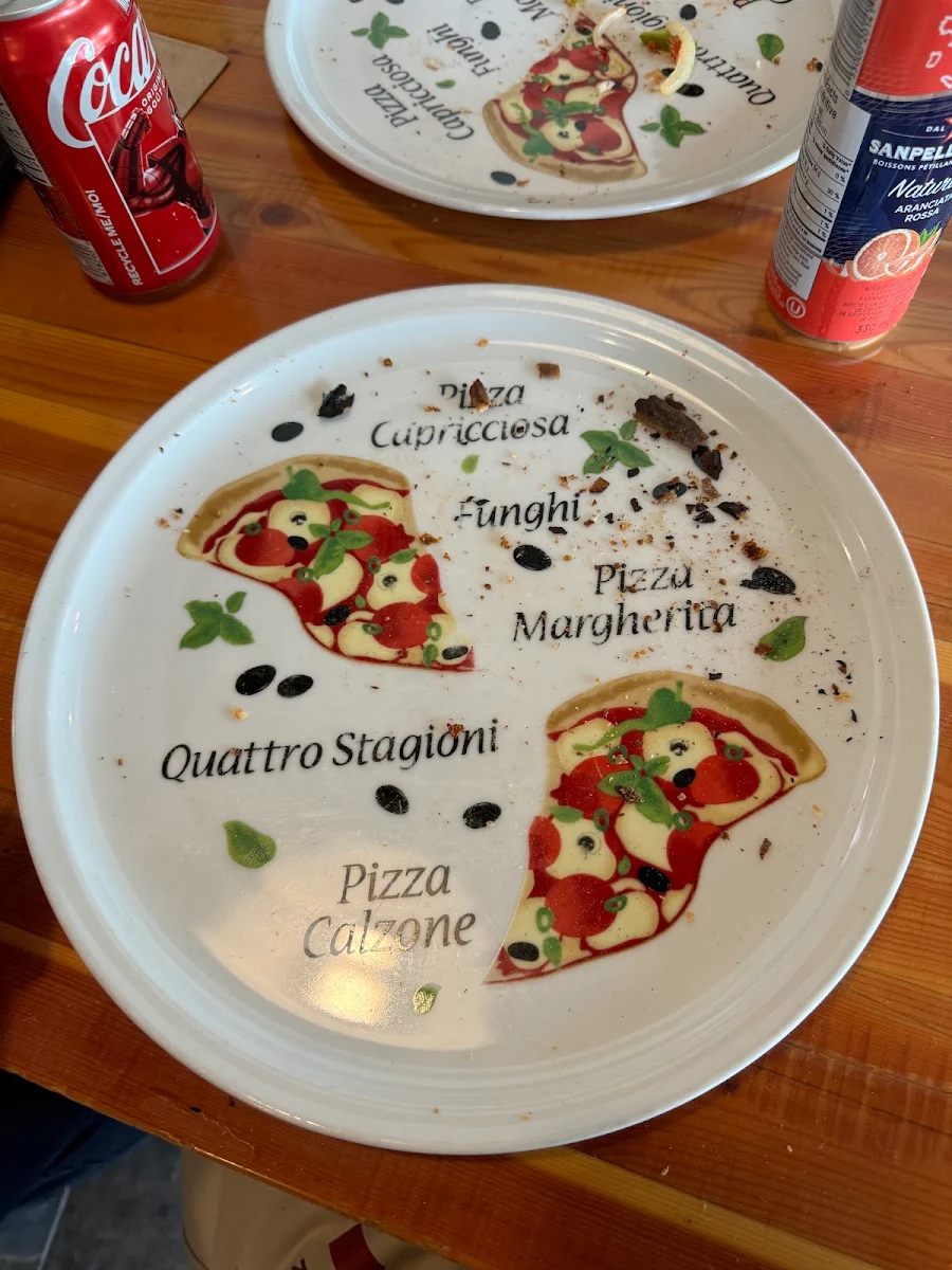 Menu, Ragazzi Pizza Co