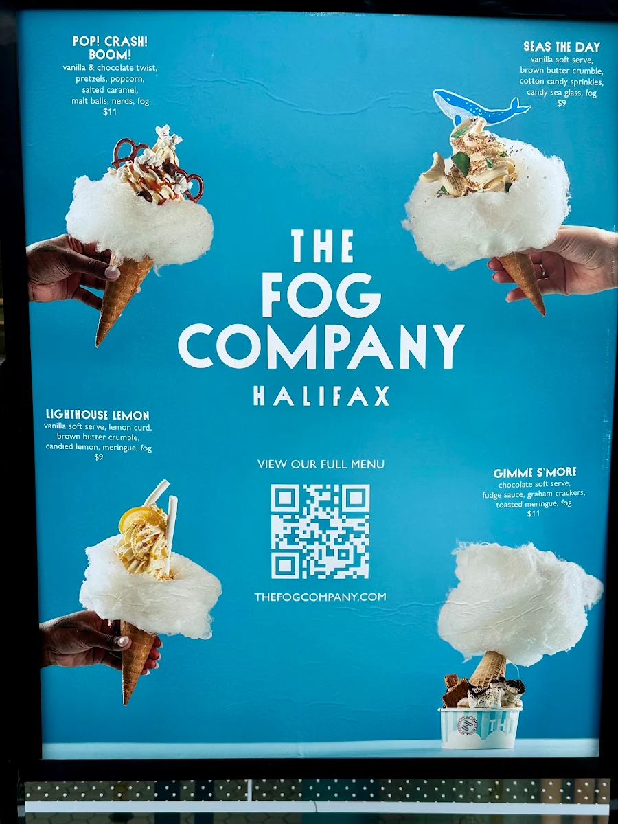 Menu, The Fog Company